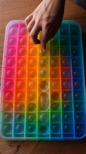 Satisfying rainbow pop it asmr for stress relief