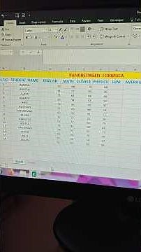 Randbetween formula|Random number apply 1 sec . me👌||PR COMPUTER SKILLS 💻