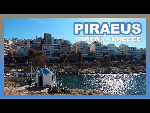 Walking Tour Around PIRAEUS PORT // Sunny Day ATHENS GREECE