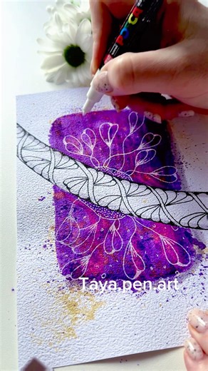 Intuitive drawing tutorial from Taya PenArt #tayapenart #floraart #drawingguide