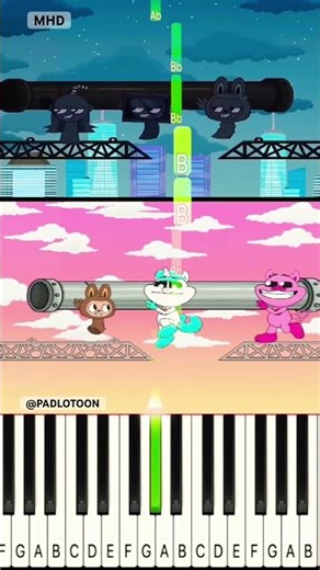 Teamwork Challenge 200 IQ in Squid Game 3 - Who’s Gonna Win? ‪@PADLOTOON‬ - Piano Tutorial