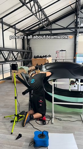 12K views · 1.4K reactions | It’s all about teamwork 欄 #airscooter #zapata #team #innovation #work #team | ZAPATA RACING | Facebook