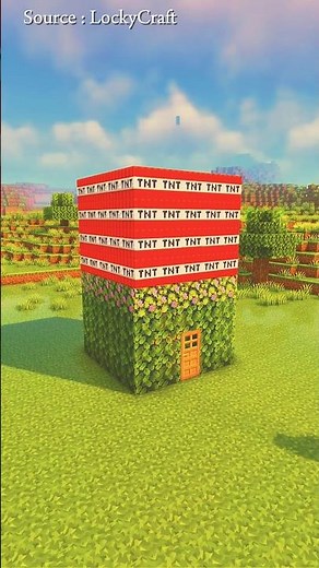 How to Make a Minecraft Explosion Proof House #build #building #minecraft #minecraftbuilding #shorts