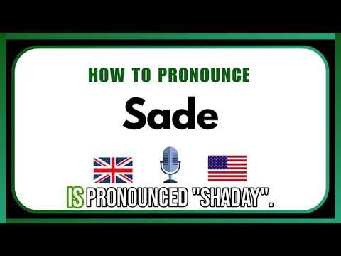 How To Pronounce Sade Correctly | Easy English Pronunciation Guide