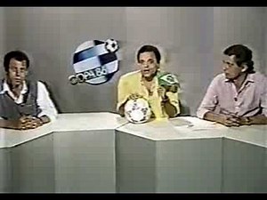 Final da Transmissão da Copa 1986. Rede Globo