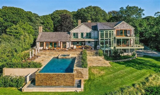 $14 Million Peconic Bay Estate with 228' of Private Bay Frontage in Sag Harbor, NY