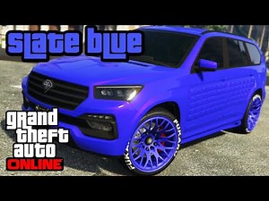 "SLATE BLUE" Modded CREW Color (HEX CODE!) | GTA ONLINE