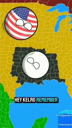 Kelro arrives in USA land🇺🇸☠️#countryball#usa#kelro#geography