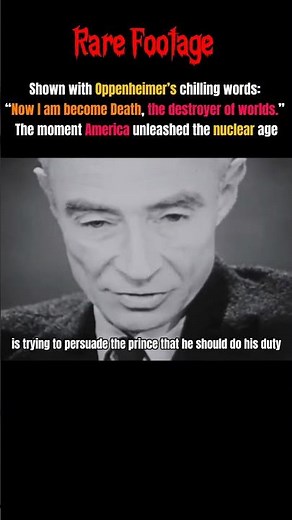The Oppenheimer Quote Every American Remembers