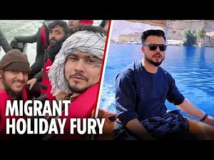Fury as dinghy migrant given asylum in UK goes on eight week HOLIDAY back to Afghanistan