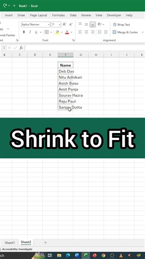 Use this amazing auto fit tricks in excel #excel #exceltips #exceltutorial