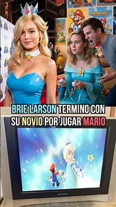 Brie Larson broke up with her boyfriend because of Mario Galaxy #supermario #brielarson #nintendo