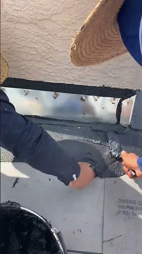 Making sure the chimney is water tight