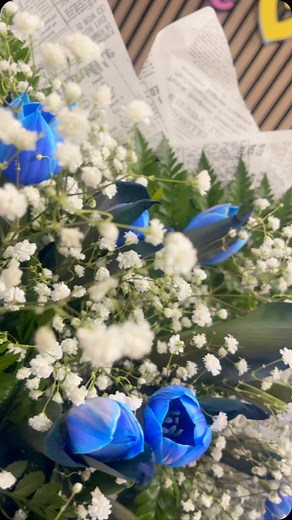 21 reactions | Do you know the meaning of Blue Tulips? Blue tulips...