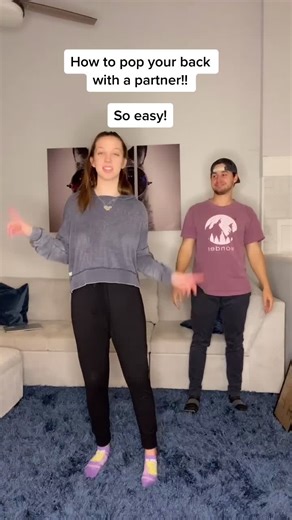 How to Pop Your Back with a partner! #backpop #backpopping #popyourback #BoseAllOut #backcracks