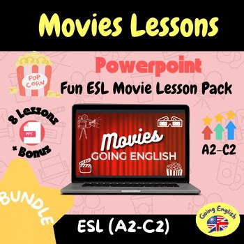 Fun ESL Movie Lessons Pack – Cartoon-Based Classes for Learners at Levels A1-C2