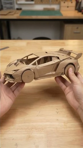 DIY Cardboard Supercar Lamborghini