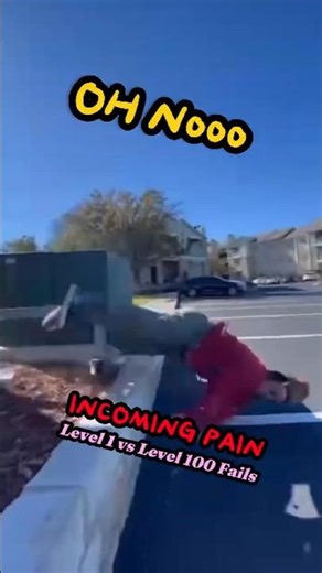 Ranking The Worst Skateboard Fails 🛹 Level 1 vs Level 100 #shorts #fails #funny