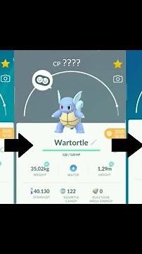 Squirtle evolves into Watrortle and into Blastoise in Pokemon GO!!!