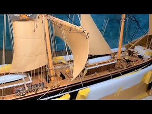 帆船模型カティサーク：帆の張り方で大失敗！ロアスルのリギング攻略【ウッディジョー】Cutty Sark Sailing Ship Wooden Model