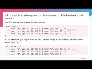 How to Sort a Two-Dimensional Array of Objects by Name in JavaScript
