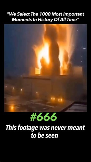 History / Reels on Instagram: "April 26, 1986. Chernobyl Nuclear Power Plant. This is not a simulation. This is not a warning. ☢️ This is the explosion itself. One reactor. One second. A radioactive cloud over Europe. 💥 History changed here..! #history #chernobyl #historyfacts #historyunfolded #kronikarchive"