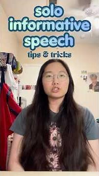 Practicing a Solo Informative Speech!