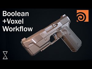 Houdini Boolean+Voxel Workflow || 2min Tutorial