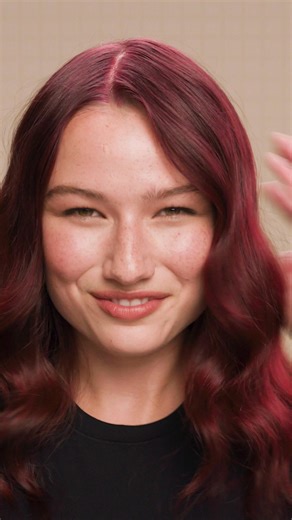 Midnight Ruby. Rich red for brunettes — no bleaching needed. Vegan. Long-lasting. Fearlessly affordable. | Splat Hair Color