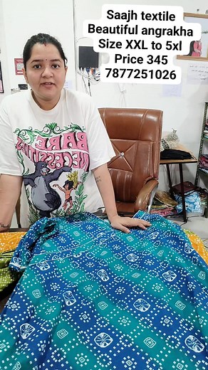 4.1K views · 35 reactions | Saajh textile Beautiful angrakha Size XXL to 5xl Price 345 7877251026 | Seema Kumawat | Facebook