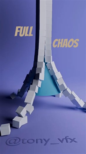 Continous Fall Satisfying 3D Physics Simualtion in Blender3d 🔥