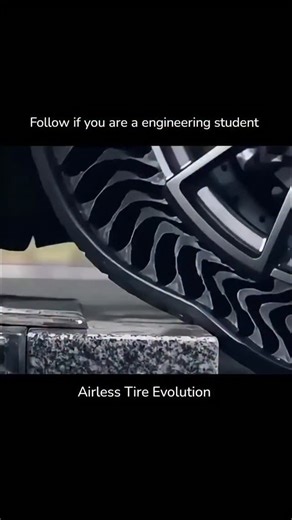 knowledge | science | Ai on Instagram: "Airless Tire Evolution —☄️ “No more flats? In this video, we explain how airless tyres went from solid blocks to smart spoke-structures, and why major makers (Michelin, Bridgestone, Goodyear) are racing to make them practical for real vehicles. 📌 What you’ll learn in this video: ✔ The three main airless designs (solid, honeycomb/semi-solid, and spoke-type like the Tweel/AirFree). ✔ Real-world uses today (lawn mowers, UTVs, construction, prototypes for EVs