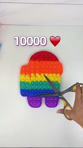 Cutting a HUGE Among Us Pop It?! 😮✂️ | Mrs. Bench #fidgettoys