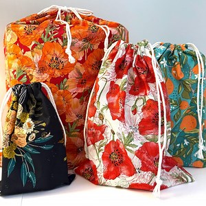 Reusable Cotton Drawstring Gift Bags: Eco-friendly Cloth, Custom Sizes - Etsy