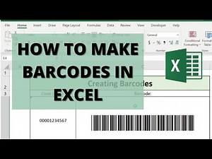The EASIEST Way To Create Barcodes In Excel