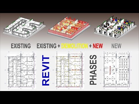 REVIT PHASES TIPS AND TRICKS/ INTERIOR RENOVATION AND ADAPTATION PROJECT