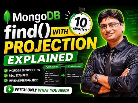 MongoDB find() with Projection Explained in 10 Minutes | How to Use Projection in MongoDB Queries