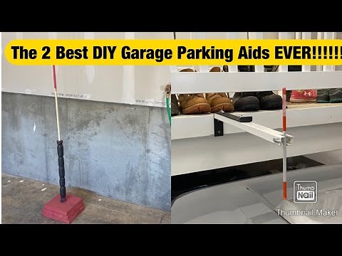 Don’t park in your garage until you watch this!!! DIY garage parking aid ideas