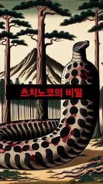 "일본 설화 속 미스터리한 뱀, 츠치노코의 비밀!"