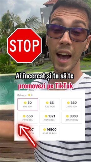 Daca iti promovezi afacerea pe TikTok si ai incercat sa creezi reclame platind cu acele “monede”, sunt sanse mari sa nu iti fi venit clienti de acolo. Asta pentru ca reclamele pe TikTok se fac din TikTok Ads Manager. Acolo ai mult mai multe optiuni prin care poti ajunge la clienti. #patrikbindea #marketingpatrik #tiktokpatrik #reclamepetiktok #promovareafacere #crestepetiktok #ideidemarketing