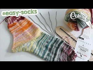 Easy socks for beginners – heel without holes! | Step-by-step instructions for a perfect fit