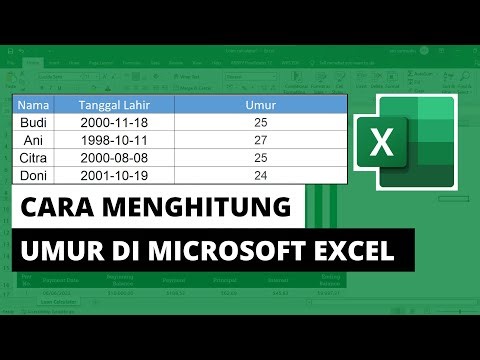 Cara Menghitung Umur dari Tahun Kelahiran di Excel (Otomatis & Akurat)