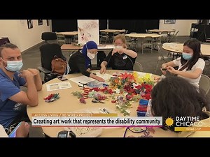 Creating art work that represents the disability community