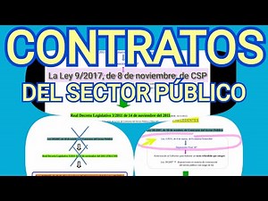 LOS CONTRATOS DEL SECTOR PÚBLICO. Ley 9/2017, de 8 de Noviembre. 1a Parte