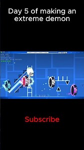 Day 5 of making an extreme demon! #gameplay #gaming #geometrydash #gameshorts #games #gd #relatable