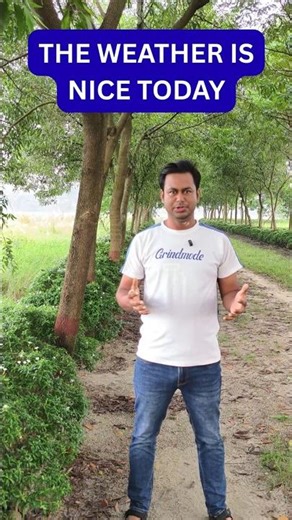 ☀️ The Weather Is Nice Today | Daily English Sentence | No Grammar No Cry