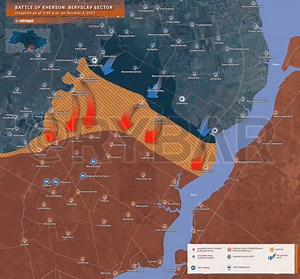 15K views · 1.7K reactions | russian media Rybar's latest map shows how dire the situation is in northern Kherson for russia. These maps are 4 hours apart, and we believe it's already outdated by now. We are on Twitter: https://twitter.com/InUAOfficial | In Ukraine | Facebook