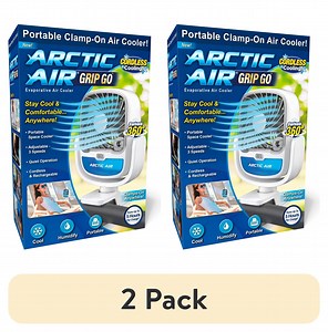 (2 pack) Arctic Air Grip Go Portable Evaporative Air Cooler, Rechargeable Cooling Fan, Clamp-on Space Cooler - Walmart.com