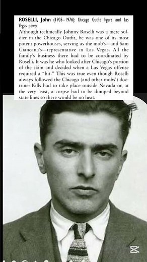 John "Handsome Johnny" Roselli 1905 – 1976 mobster for Chicago Outfit #organisedcrime #mafia #mob