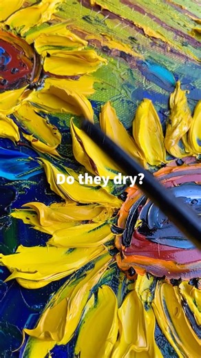 24K views · 318 reactions | Oil paint hardens through a process of...